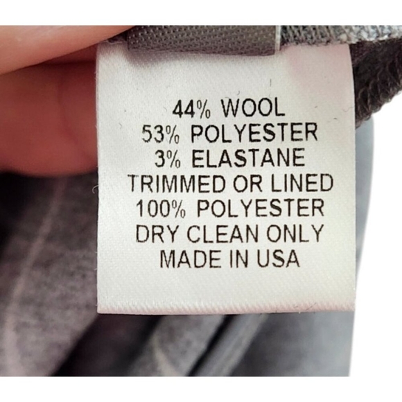 NWT Lela Rose Pearl Chestnut Plaid Wool Full Sleeve Dress Size 16 - Picture 10 of 16